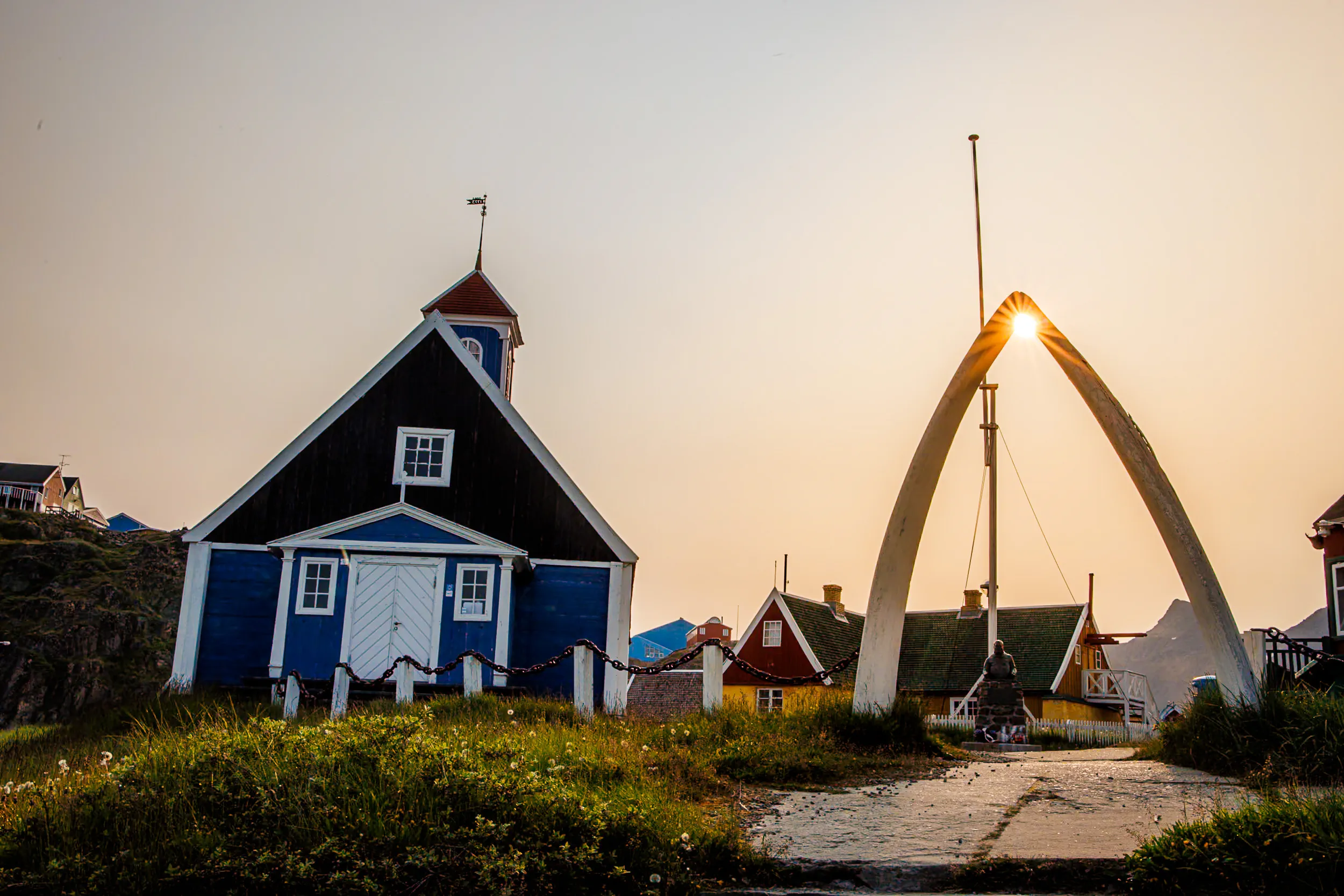 Whalebone Arch at Dusk — Sisimiut