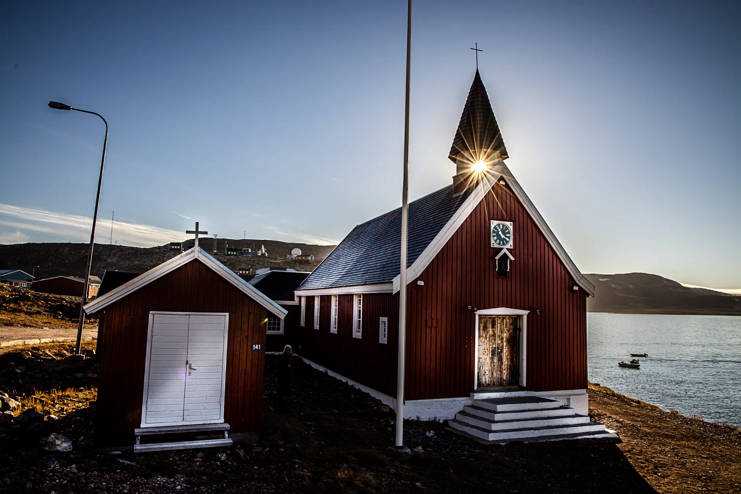 Steeple Over the Fjord
