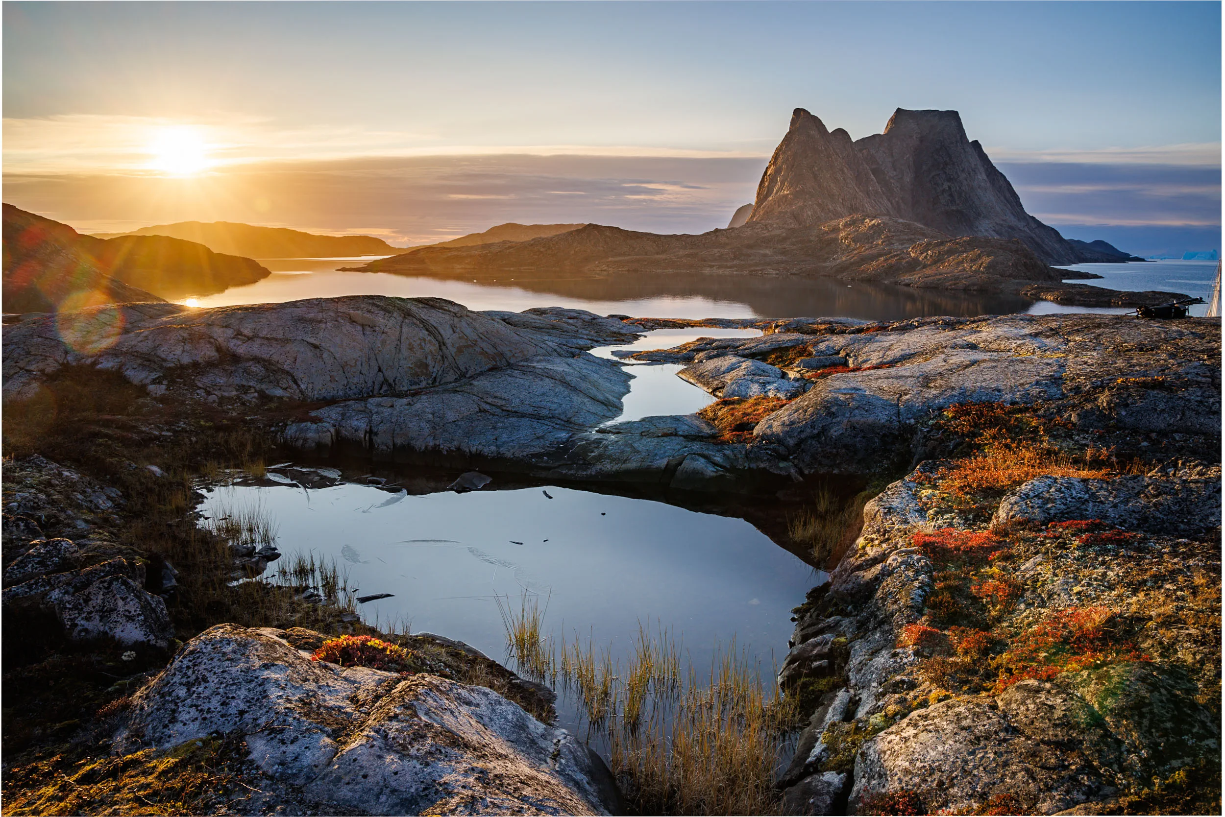 Peaks Kindled at First Light · Bjørneøer, Greenland