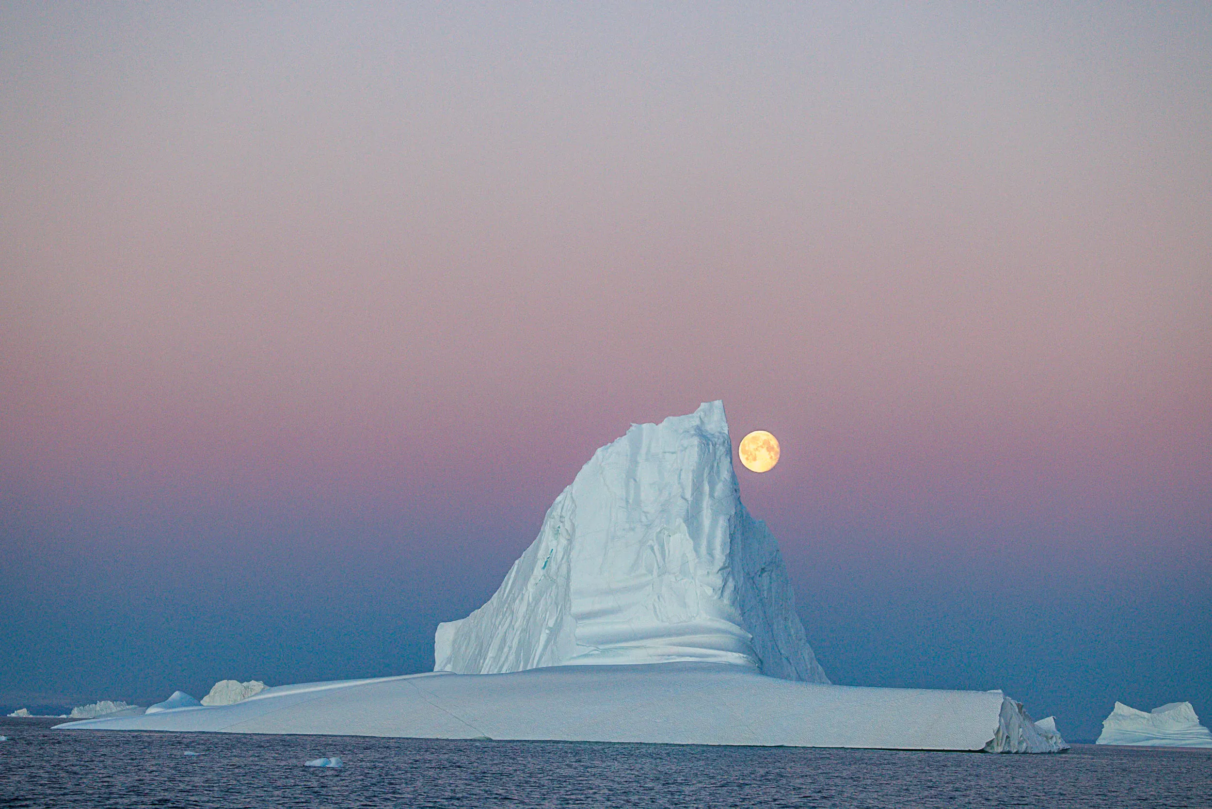 Moonrise Beside the Spire · Bjørnøer, Greenland