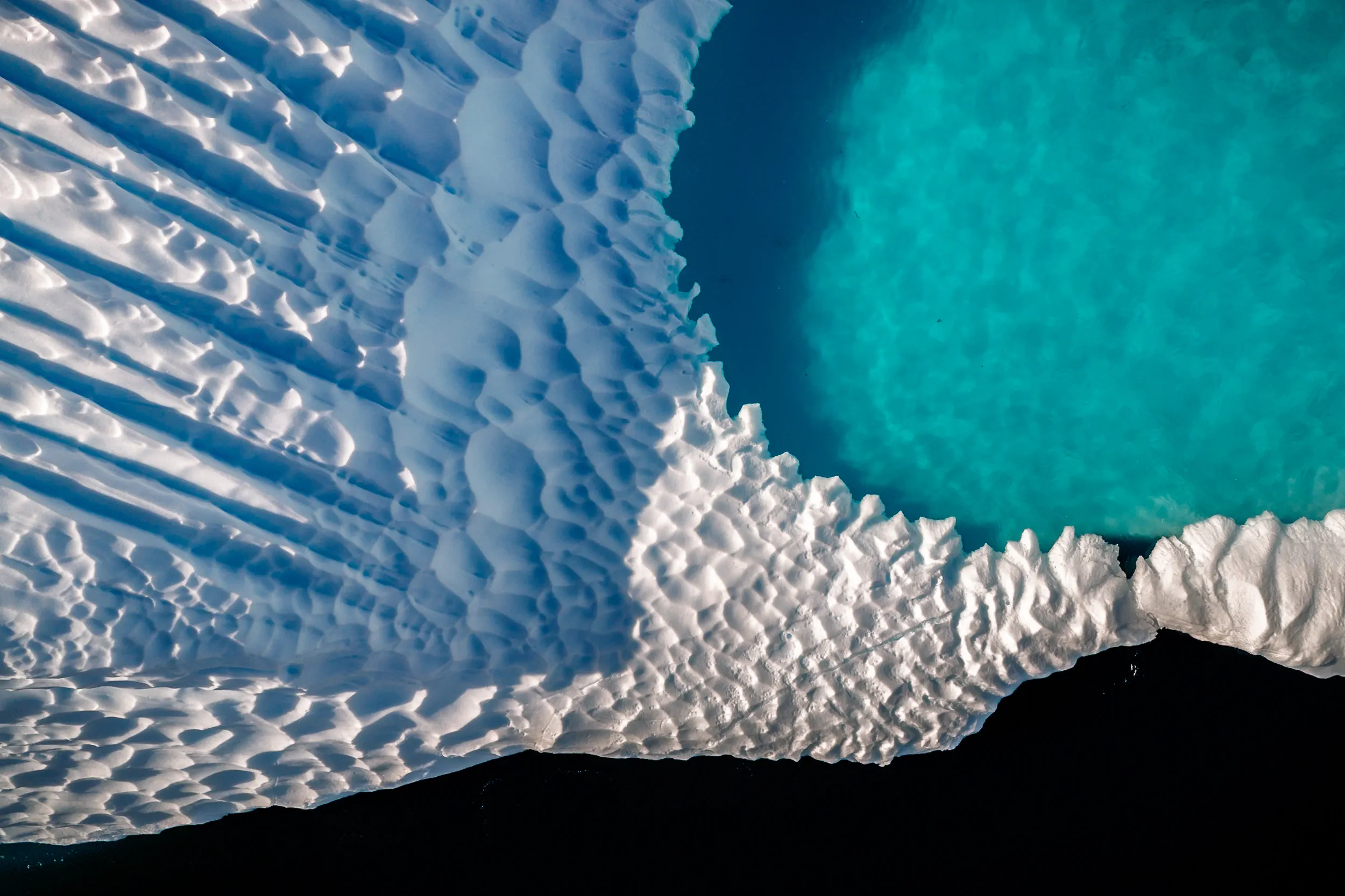 Aerial Ice Textures · Cuverville, Antarctica