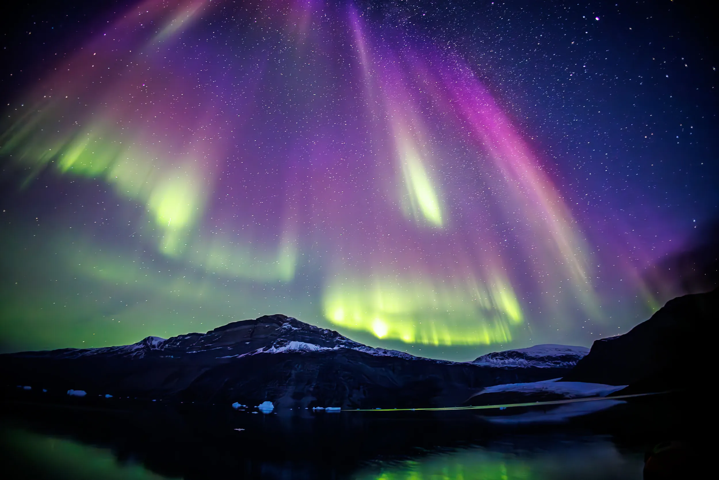 Sky Ablaze Over Harefjord · Greenland