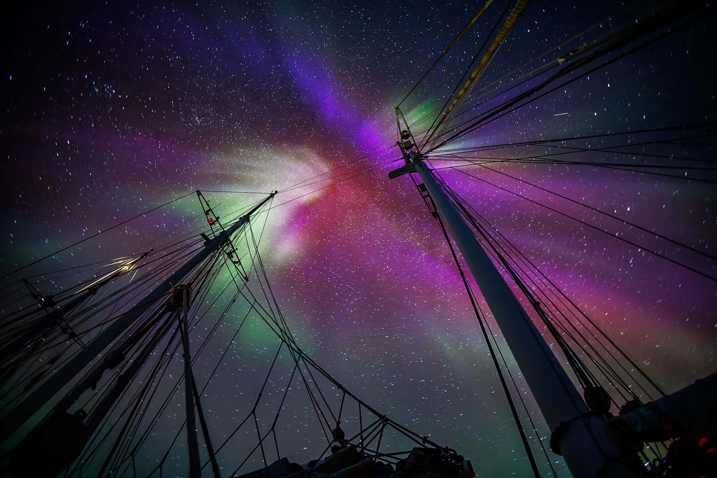 Aurora Caught in the Rigging · Greenland