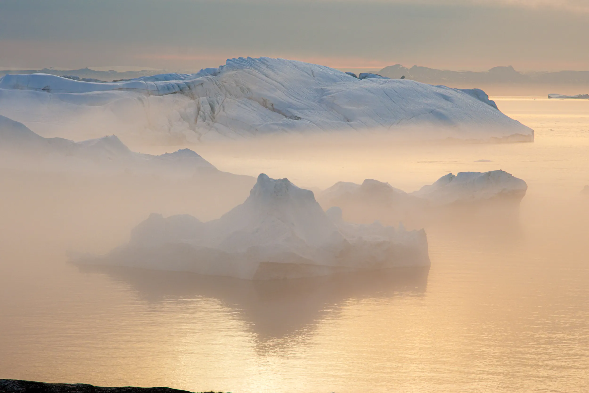 The Fjord Dissolves into Gold · Ilulissat, Greenland