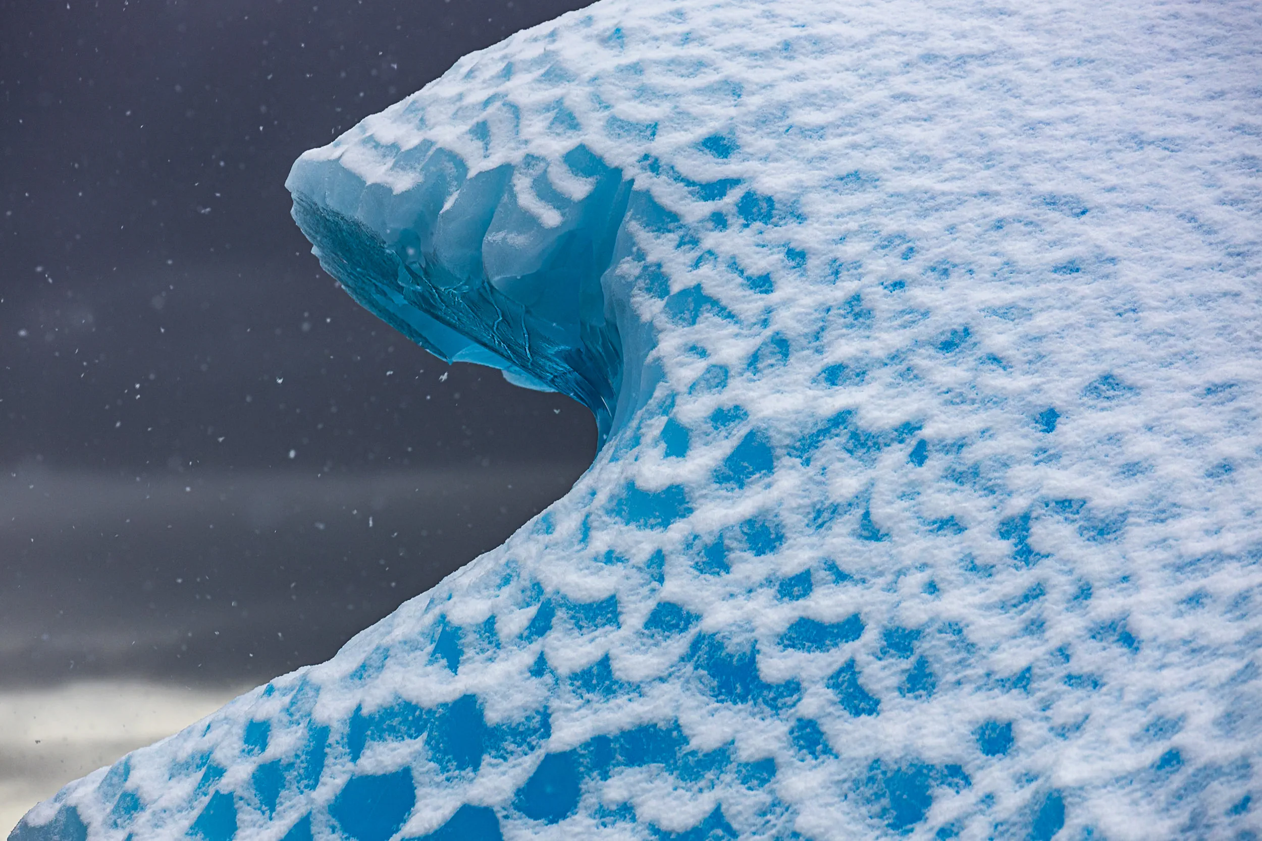 Snow Lace on Ice · Wilhelmina Bay, Antarctica